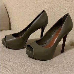 Olive aldo heels